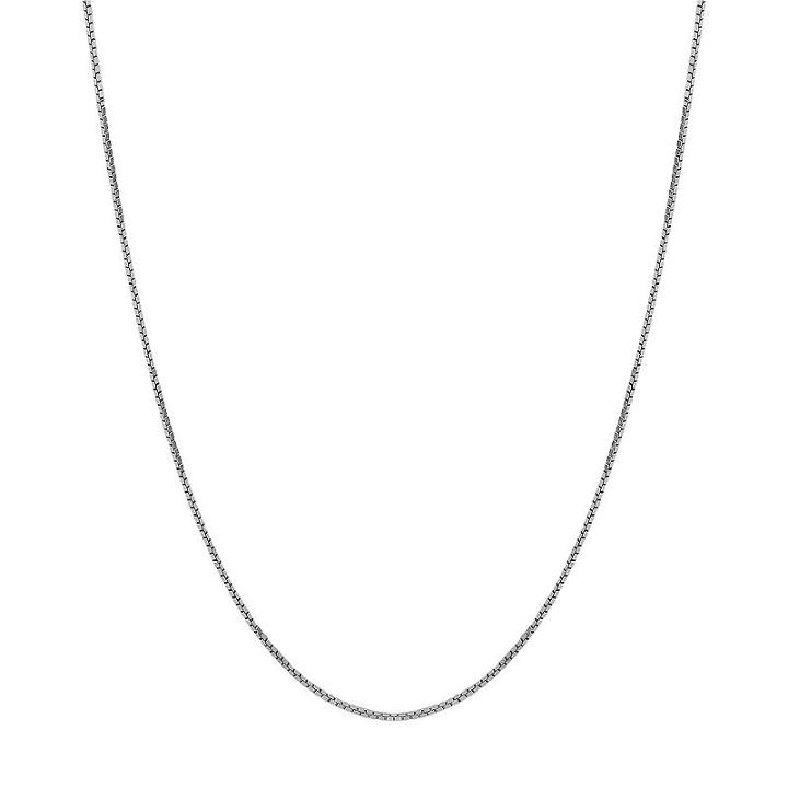 Everlasting Gold 14k White Gold Box Chain Necklace - 20-in, Women's, Size: 20