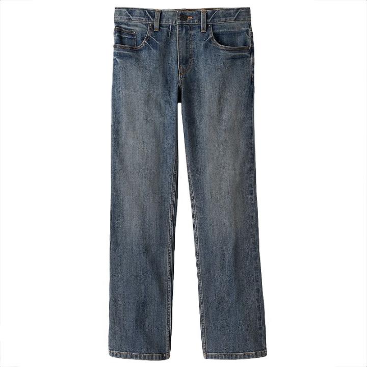 Husky Boys 8-20 Tony Hawk&reg; Straight Jeans, Boy's, Size: 10 Husky, Dark Blue