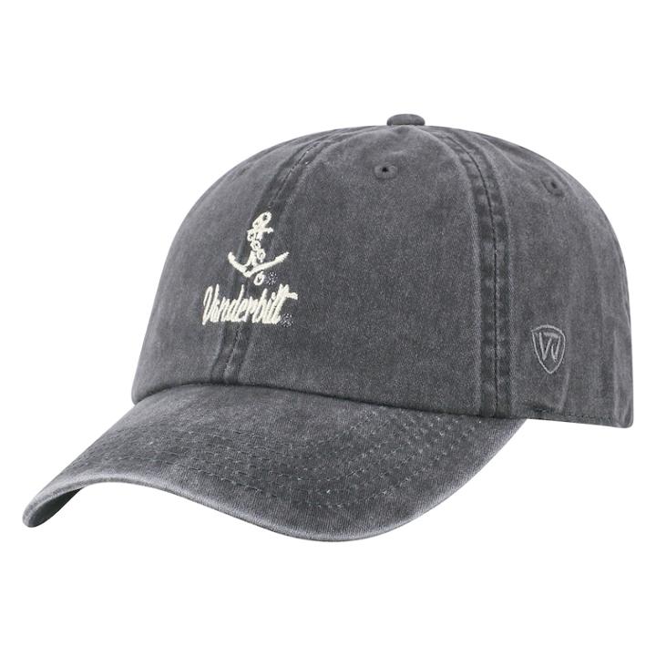 Adult Top Of The World Vanderbilt Commodores Local Adjustable Cap, Men's, Grey (charcoal)