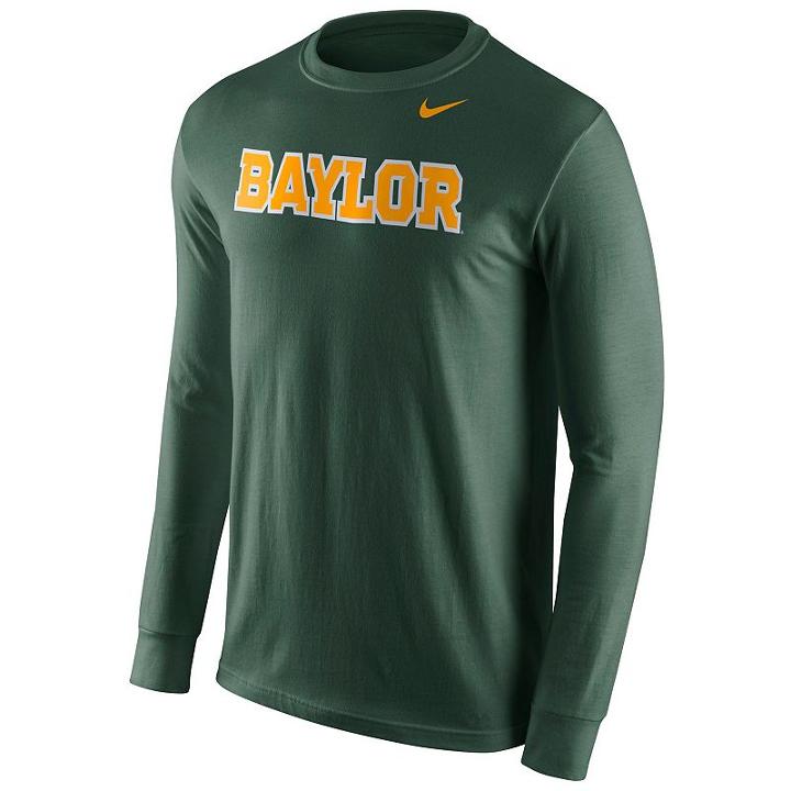 Men's Nike Baylor Bears Wordmark Tee, Size: Xxl, Green