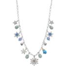 Snowflake, Star & Mitten Charm Necklace, Women's, Silver