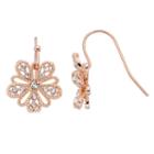 Lc Lauren Conrad Openwork Flower Drop Earrings, Women's, Light Pink