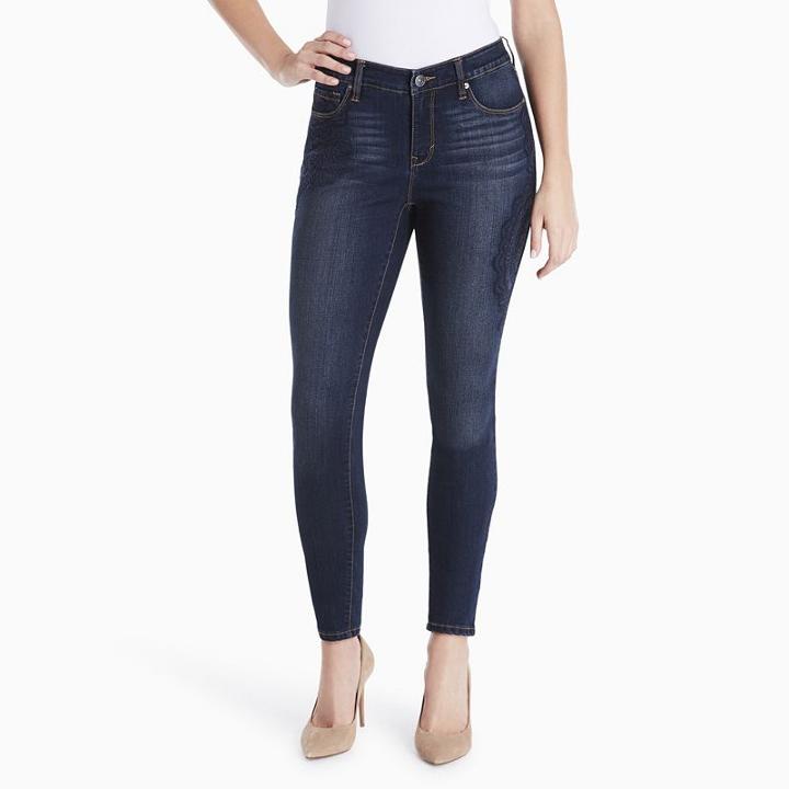 Women's Gloria Vanderbilt Jessa Curvy Skinny Jeans, Size: 18 Avg/reg, Light Blue