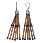 Simply Vera Vera Wang Burnished Nickel Free Linear Earrings, Women's, Brown