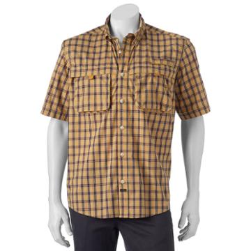 Men's American Outdoors Super Fly Button-down Fishing Shirt, Size: Xl, Lt Yellow