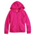 Girls 4-10 Jumping Beans&reg; Fleece Zip-up Hoodie, Size: 7, Med Pink