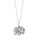 Sterling Silver Elephant Pendant Necklace, Women's, Size: 36, Grey