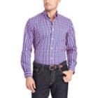 Men's Chaps Classic-fit Plaid Stretch Poplin Button-down Shirt, Size: Xl, Pink