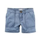 Girls 4-8 Carter's Chambray Shorts, Girl's, Size: 6, Blue Other