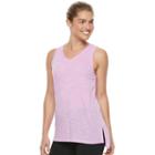 Women's Tek Gear&reg; Space-dyed Layered Racerback Tank, Size: Large, Lt Purple