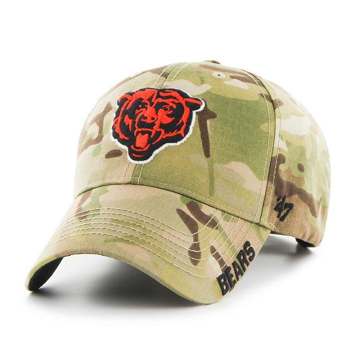 Adult '47 Brand Chicago Bears Multicam Myers Adjustable Cap, Ovrfl Oth