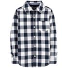 Boys 4-12 Oshkosh B'gosh&reg; Plaid Button Down Shirt, Size: 6, Black Plaid