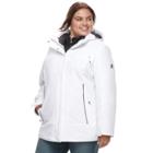 Plus Size Zeroxposur Darlene Hooded 3-in-1 Stretch Systems Jacket, Women's, Size: 3xl, White