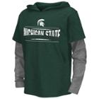 Boys 8-20 Campus Heritage Michigan State Spartans Patrol Mock-layer Tee, Size: S(8/10), Dark Green