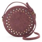 Olivia Miller Amelia Studded Canteen Crossbody Bag, Women's, Dark Red