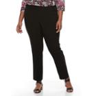 Plus Size Napa Valley Pull-on Pants, Women's, Size: 22 W, Black