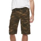 Men's Rawx Regular-fit Belted Cargo Shorts, Size: 34, Med Brown