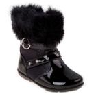 Laura Ashley Toddler Girls' Buckle Boots, Girl's, Size: 6 T, Black