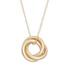 14k Gold Interlocking Circle Pendant Necklace, Women's, Size: 18, Yellow