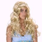 Adult Greek Goddess Costume Wig With Gold Hair Piece, Size: Standard, Multicolor