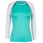 Women's Tail Coastal Serenity Back Swing Raglan Crewneck Tennis Tee, Size: Xl, Green