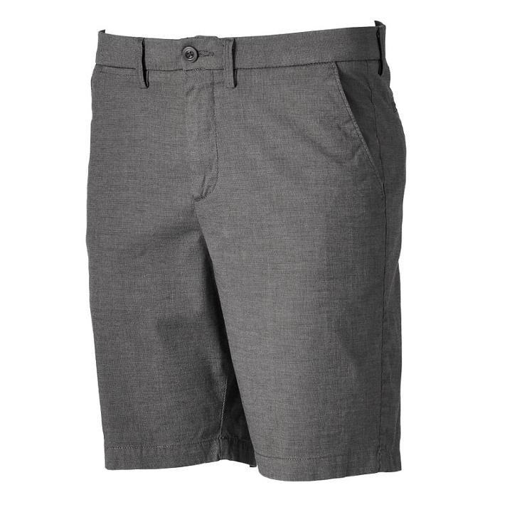 Men's Apt. 9&reg; Modern-fit Stretch Shorts, Size: 32, Black