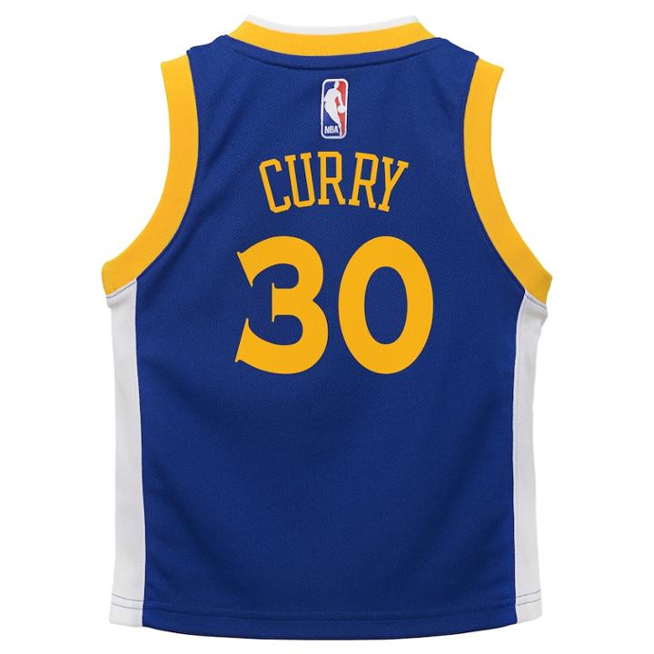 Boys 4-7 Golden State Warriors Road Stephen Curry Replica Jersey, Size: S 4, Blue Other