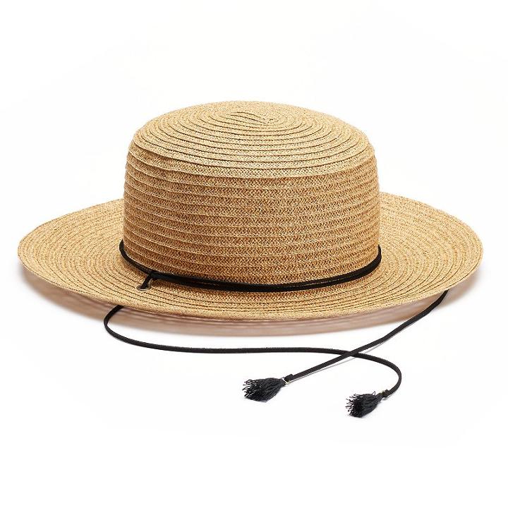 Sonoma Goods For Life&trade; Straw Boater Hat, Women's, White Oth