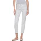 Women's Elle&trade; Cuffed Skinny Capri Jeans, Size: 10, White