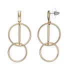 Jennifer Lopez Double Drop Hoop Earrings, Women's, Gold