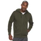 Men's Adidas Full-zip Fleece Hoodie, Size: Medium, Dark Green