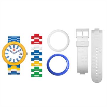 Lego Unisex Brick Interchangeable Watch Set - Lego-9008016, Blue