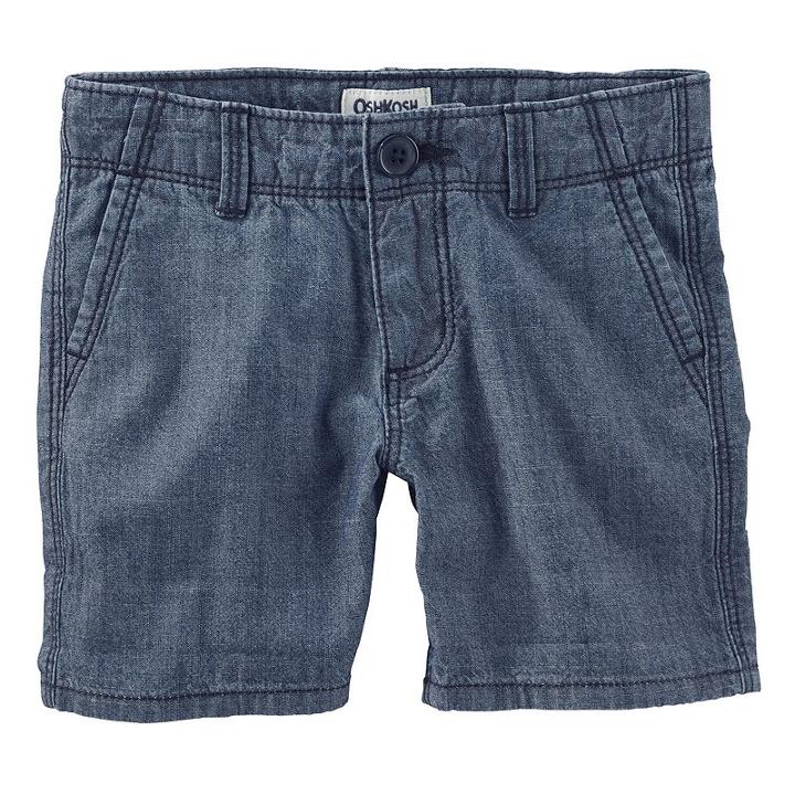 Girls 4-8 Oshkosh B'gosh&reg; Denim Chambray Shorts, Girl's, Size: 5, Blue Other