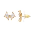 Napier Gold Tone Cubic Zirconia Stud Earrings, Women's
