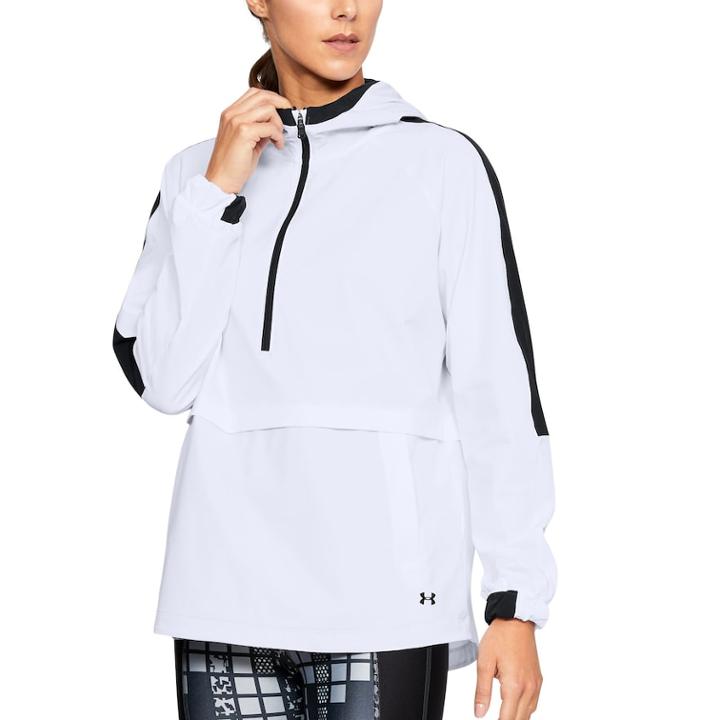 Women's Under Armour Storm Woven Anorak Jacket, Size: Medium, White