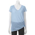 Juniors' So&reg; Knot Front Active Tee, Teens, Size: Xl, Light Blue