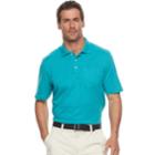 Men's Croft & Barrow&reg; Classic-fit Easy-care Interlock Pocket Polo, Size: Small, Turquoise/blue (turq/aqua)