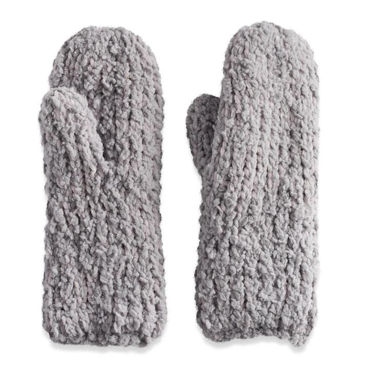 Women's Sonoma Goods For Life™ Chenille Cozy-lined Mittens, Grey