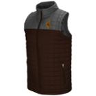 Men's Wyoming Cowboys Amplitude Puffer Vest, Size: Large, Dark Brown