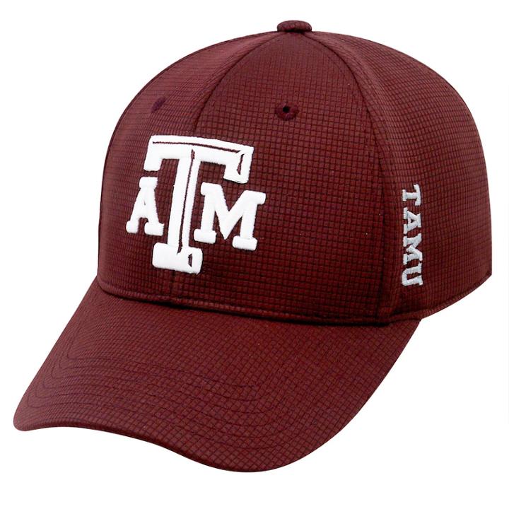Adult Texas A & M Aggies Booster Plus Memory-fit Cap, Men's, Dark Red