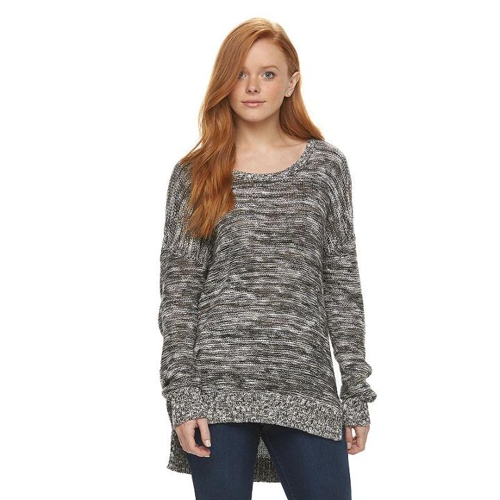 Juniors' Mudd&reg; Drop-shoulder Sweater, Teens, Size: Large, Lt Brown