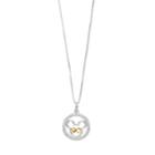 Disney's Mickey Mouse 90th Anniversary Two-tone Pendant Necklace, Women's, Size: 18, White