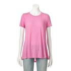 Women's Sonoma Goods For Life&trade; Crewneck Tee, Size: Small, Dark Pink