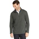 Men's Van Heusen Classic-fit Sweater Fleece Quarter-zip Pullover, Size: Large, Green Oth