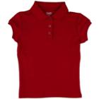 Girls 4-16 & Plus Chaps School Uniform Picot Polo Shirt, Girl's, Size: 12.5-14.5, Red Other