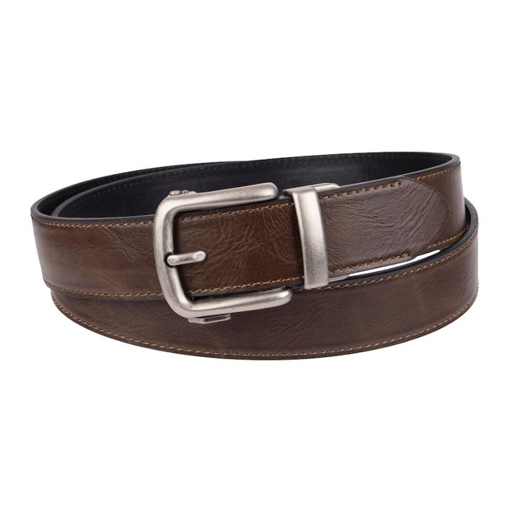 Men's Exact Fit Casual Belt, Size: 48, Brown