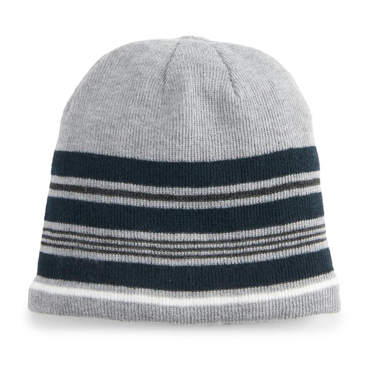 Men's Urban Pipeline&trade; Striped Sherpa-lined Beanie, Grey