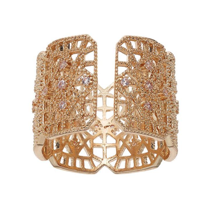 Lc Lauren Conrad Open Ring, Women's, Gold Tone