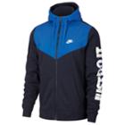 Men's Nike Full-zip Fleece Hoodie, Size: Large, Light Blue