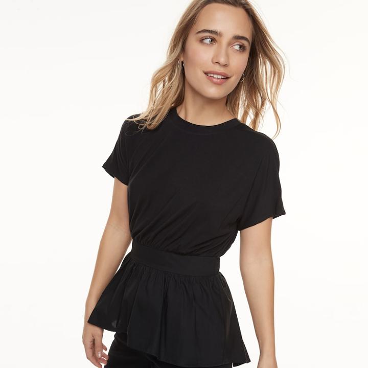 K/lab High-low Top, Kids Unisex, Size: Large, Black